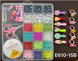 OBL10131684 - 俄文20格2大格串珠盒 （带发夹+戒指+细珠+软片+线盒+剪刀+夹子）
