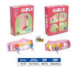 OBL10134174 - 益智女孩积木自主DIY 2变手环(40PCS) 可四款混装