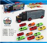 OBL10135267 - 滑行收纳货柜拖头车带12只跑车（AB车仔）