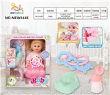 OBL10136804 - 12寸英文12声IC,喝水撒尿娃娃（配吸水奶瓶.尿盆.摇铃）