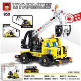 OBL10136813 - 219+PCS新款动态科技件拼装积木之巨力吊车（彩盒采用精美UV烫金工艺）