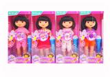 OBL10137736 - 14寸空身带音乐IC朵拉娃娃 带音乐话筒 4款混