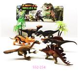 OBL10140123 - 纯手工彩绘 恐龙6只    大椰树2棵