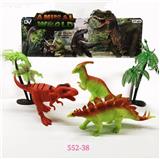 OBL10140186 - 
恐龙3只    大椰树2棵