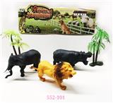 OBL10140248 - 动物 3只   大椰树2棵