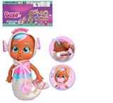 OBL10141231 - 高档1比1 12寸搪胶头搪胶手棉绒身体带真实流眼泪。金属睡衣美人鱼哭泣娃娃带流眼泪功能，带奶嘴