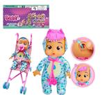 OBL10141238 - 高档1比1 12寸搪胶头搪胶手毛绒棉身体带真实流眼泪。水晶睡衣恐龙哭泣娃娃带四声音乐cry Babies-Tutti Fritti带流眼泪功能，带奶嘴。带大号推车