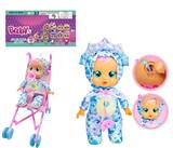 OBL10141239 - 高档1比1 12寸搪胶头搪胶手毛绒棉身体带真实流眼泪。水晶睡衣恐龙哭泣娃娃带四声音乐cry Babies-Tutti Fritti带流眼泪功能，带奶嘴。带大号推车