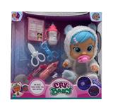 OBL10143379 - 医生第6代14寸搪胶哭泣娃娃带四声音乐带流眼泪功能，带吸水奶瓶，带奶嘴  带听诊器。针筒。温度计6款女孩版哭泣娃娃混装