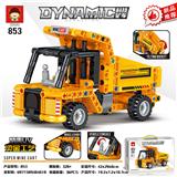 OBL10145458 - 320+PCS新款拼装积木科技件工程系列之矿车（彩盒采用精美UV工艺和烫金工艺）