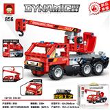 OBL10145461 - 320+PCS新款拼装积木科技件工程系列之吊车（彩盒采用精美UV工艺和烫金工艺）