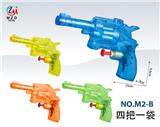 OBL10145566 - 15CM左轮式透明水枪（4把/袋）