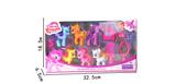 OBL10146001 - 搪胶6只搪胶马宝丽带梳子带镜子带包包带发夹