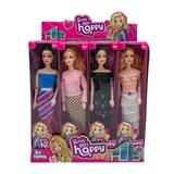 OBL10146153 - 11寸实心9关节身体芭比娃娃一步裙时装芭比娃娃展示盒（1展示盒装12小盒）