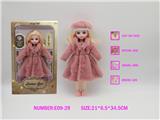 OBL10148087 - 12寸3D仿真眼15关节实身音乐灯光芭比娃娃