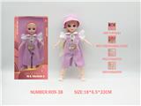 OBL10148109 - 12寸3D仿真眼15关节实身俄文音乐灯光芭比娃娃