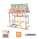 OBL10150455 - 新款启蒙益智玩具儿童玩具PVC卡头袋装聪明棒积木玩具（约280个 285克）