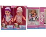 OBL10150518 - 高档14寸搪胶3D眼表情娃2款混装4声音乐