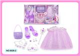 OBL10156746 - 女孩玩具公主仙女棒魔棒电镀皇冠饰品宝石水晶装扮过家家新款DIY套装