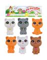OBL10157953 - 搪胶动物宠物猫6PCS随机混装装