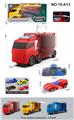 OBL10160152 - 方头小收纳车+AB车仔1只+弹射器（3色混装）