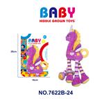 OBL10163100 - 婴儿卡通动物独角兽摇铃挂件---紫色