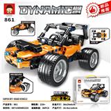OBL10167570 - 220+PCS新版拼装积木之超级越野车（彩盒采用精美UV工艺和烫金工艺）