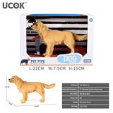 OBL10172718 - 8寸彩绘金毛犬