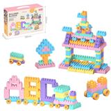 OBL10175786 - DIY拼装颗粒积木200PCS/马卡龙色系
