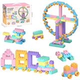OBL10175792 - DIY拼装颗粒积木268PCS/马卡龙色系
