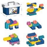 OBL10175801 - DIY拼装颗粒积木88PCS/莫兰迪色系