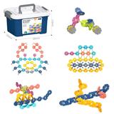 OBL10175805 - DIY拼装数字雪花积木280PCS/中号薄款3.0