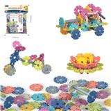 OBL10175892 - DIY拼装雪花积木50PCS    /大号厚款4.0/莫兰迪色系