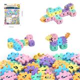 OBL10175902 - DIY拼装方块积木60PCS    /中号3.6/马卡龙色系