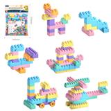 OBL10175908 - DIY拼装颗粒积木88PCS/马卡龙色系