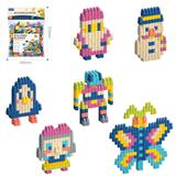 OBL10175910 - DIY拼装子弹积木160PCS/莫兰迪色系