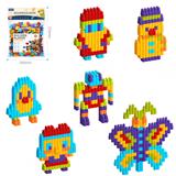 OBL10175911 - DIY拼装子弹积木160PCS/彩虹色系