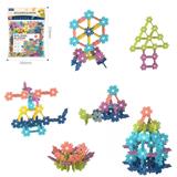 OBL10175913 - DIY拼装树叶积木80PCS/莫兰迪色系