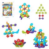 OBL10175914 - DIY拼装树叶积木80PCS/彩虹色系