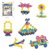OBL10175917 - DIY拼装雪花积木180PCS    /中号厚款3.0/莫兰迪色系