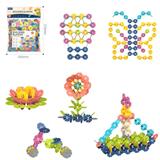 OBL10175919 - DIY拼装数字雪花积木240PCS/中号薄款3.0/莫兰迪色系
