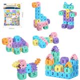 OBL10175928 - DIY拼装方块积木90PCS
 /大号4.0/马卡龙色系