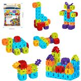 OBL10175929 - DIY拼装方块积木90PCS
 /大号4.0/彩虹色系