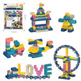 OBL10175930 - DIY拼装颗粒积木168PCS/莫兰迪色系