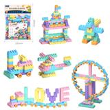OBL10175931 - DIY拼装颗粒积木168PCS/马卡龙色系