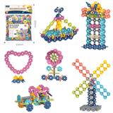 OBL10175940 - DIY拼装雪花积木320PCS    /中号厚款3.0/莫兰迪色系