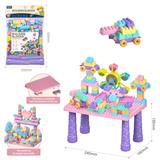 OBL10175956 - DIY摩天轮积木桌套装40PCS/马卡龙色系