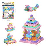 OBL10175961 - DIY拼装颗粒积木260PCS/马卡龙色系
