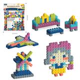 OBL10175965 - DIY拼装串联积木260PCS/莫兰迪色系