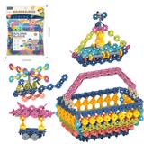 OBL10175970 - DIY拼装雪花片520PCS/中号厚款3.0/莫兰迪色系